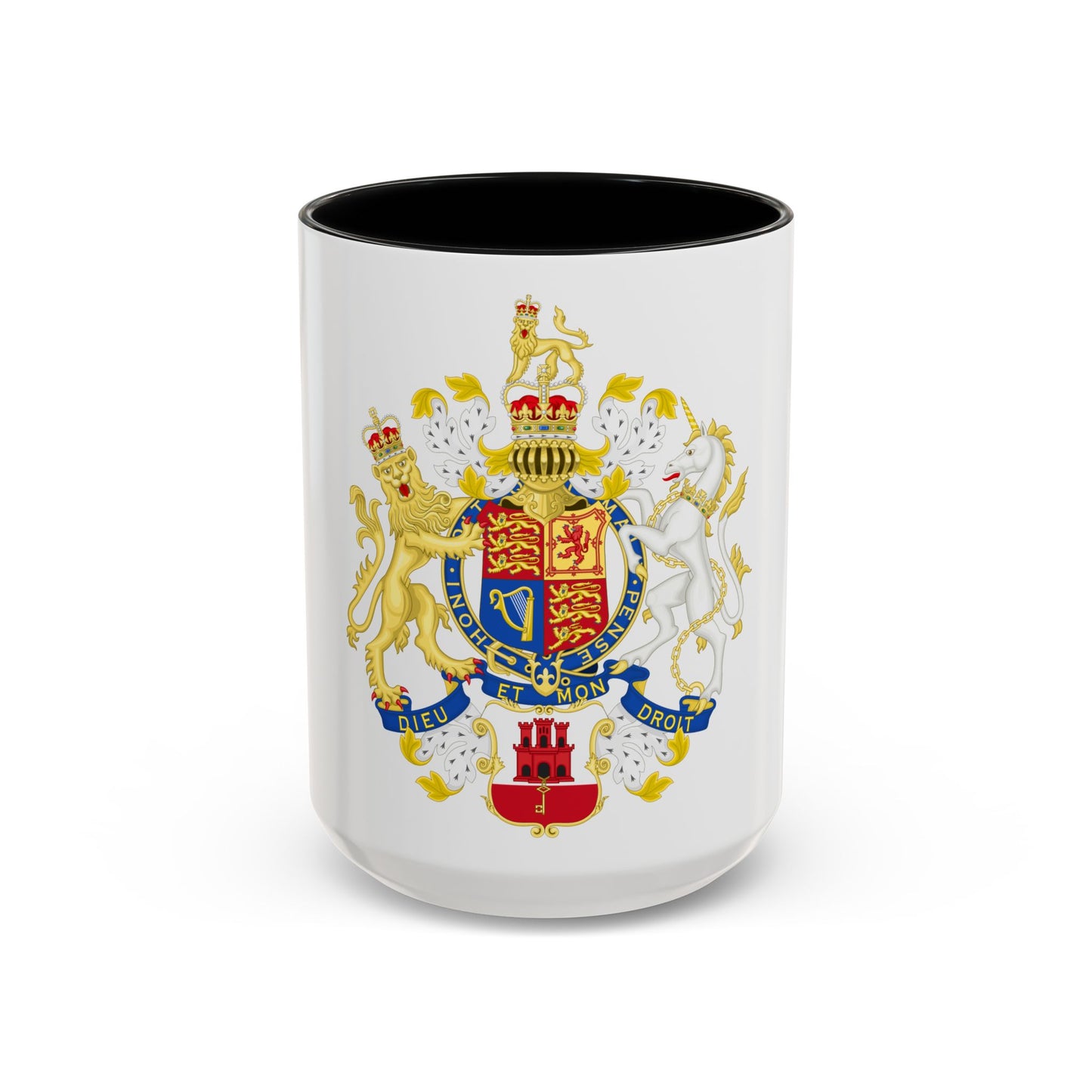 Coat of Arms of the Government of Gibraltar - Accent Coffee Mug