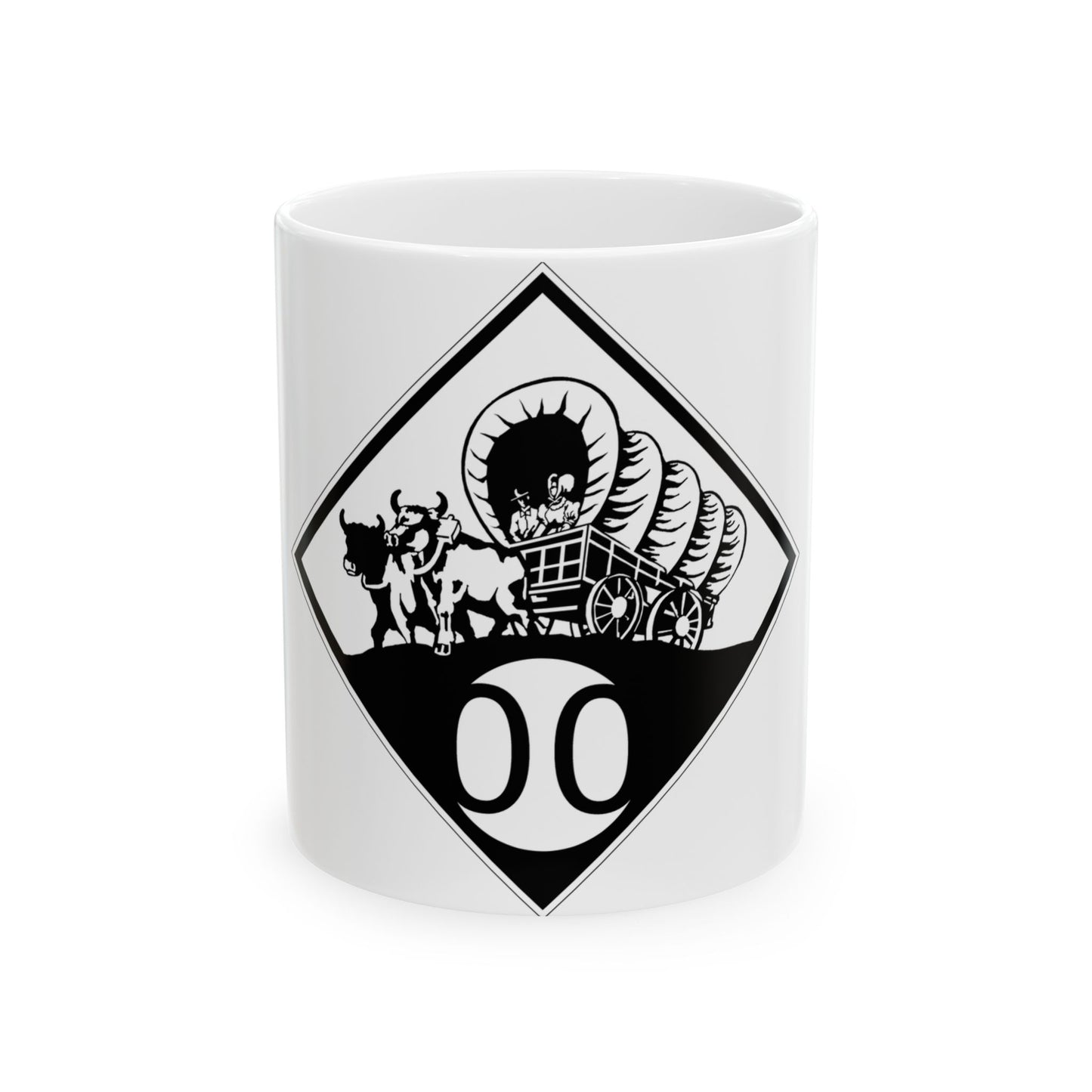 N-00 1926 template (Nebraska) (Road Sign) White Coffee Mug