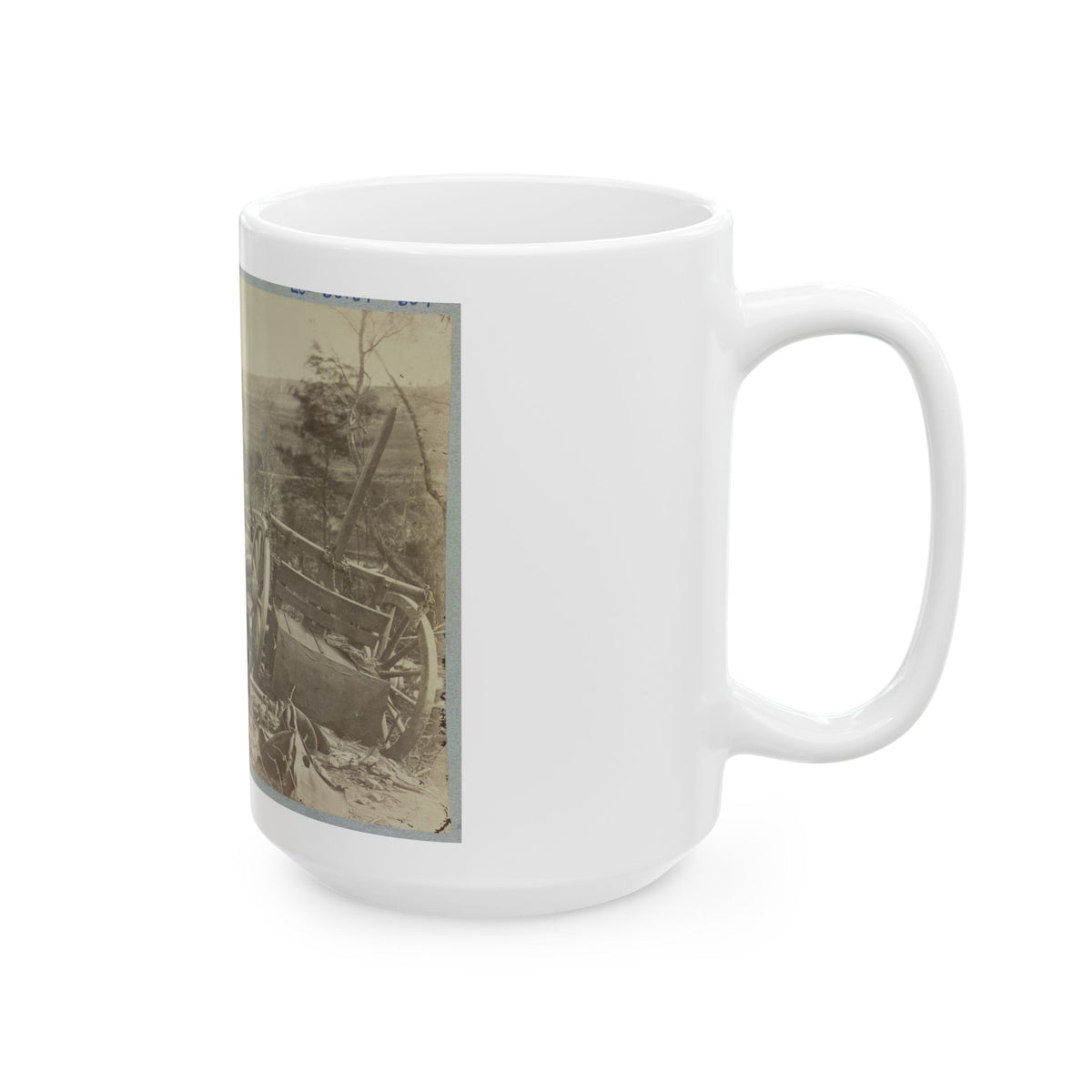 A Shattered Caisson, Fredericksburg, Va. (U.S. Civil War) White Coffee Mug