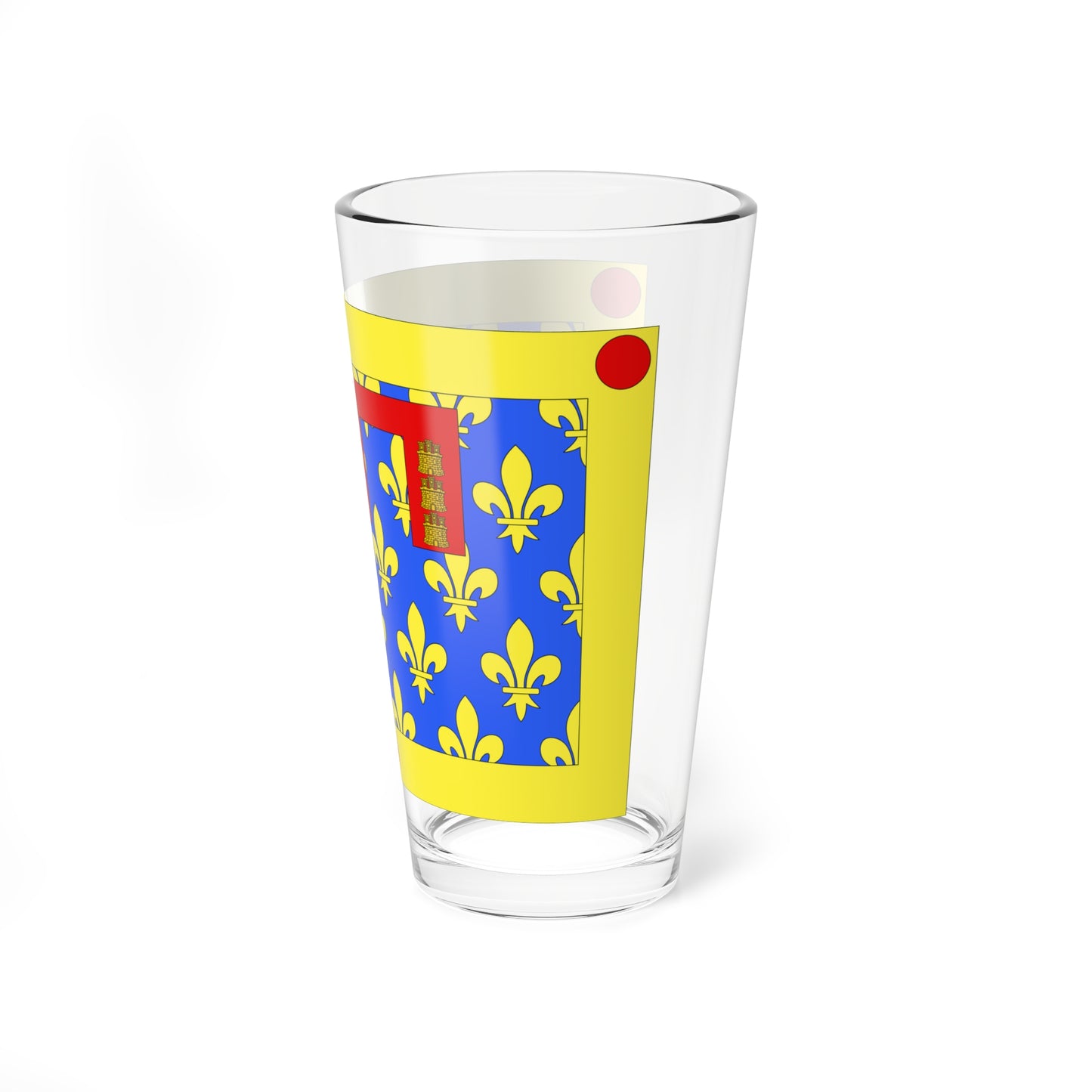 Unofficial Flag of Pas-De-Calais (France) Pint Glass 16oz