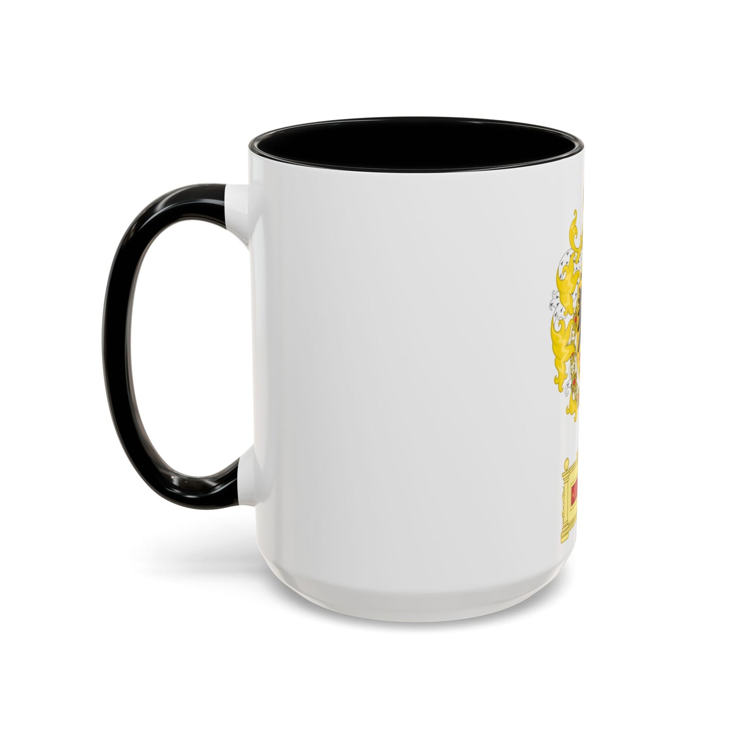 Ornamented Coat of Arms of Maximilian I, Holy Roman Emperor - Accent Coffee Mug
