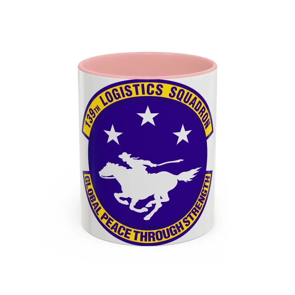 139th Logistics Squadron (U.S. Air Force) Accent Coffee Mug 11oz Pink - Go Mug Yourself