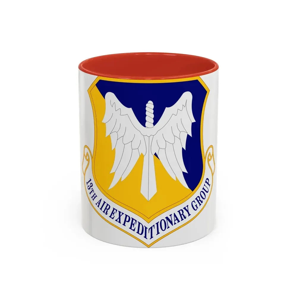 13th Air Expeditionary Group (U.S. Air Force) Accent Coffee Mug 11oz Red - Go Mug Yourself