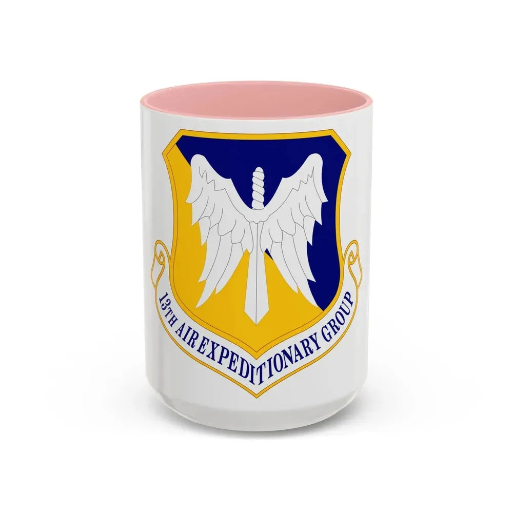 13th Air Expeditionary Group (U.S. Air Force) Accent Coffee Mug 15oz Pink - Go Mug Yourself
