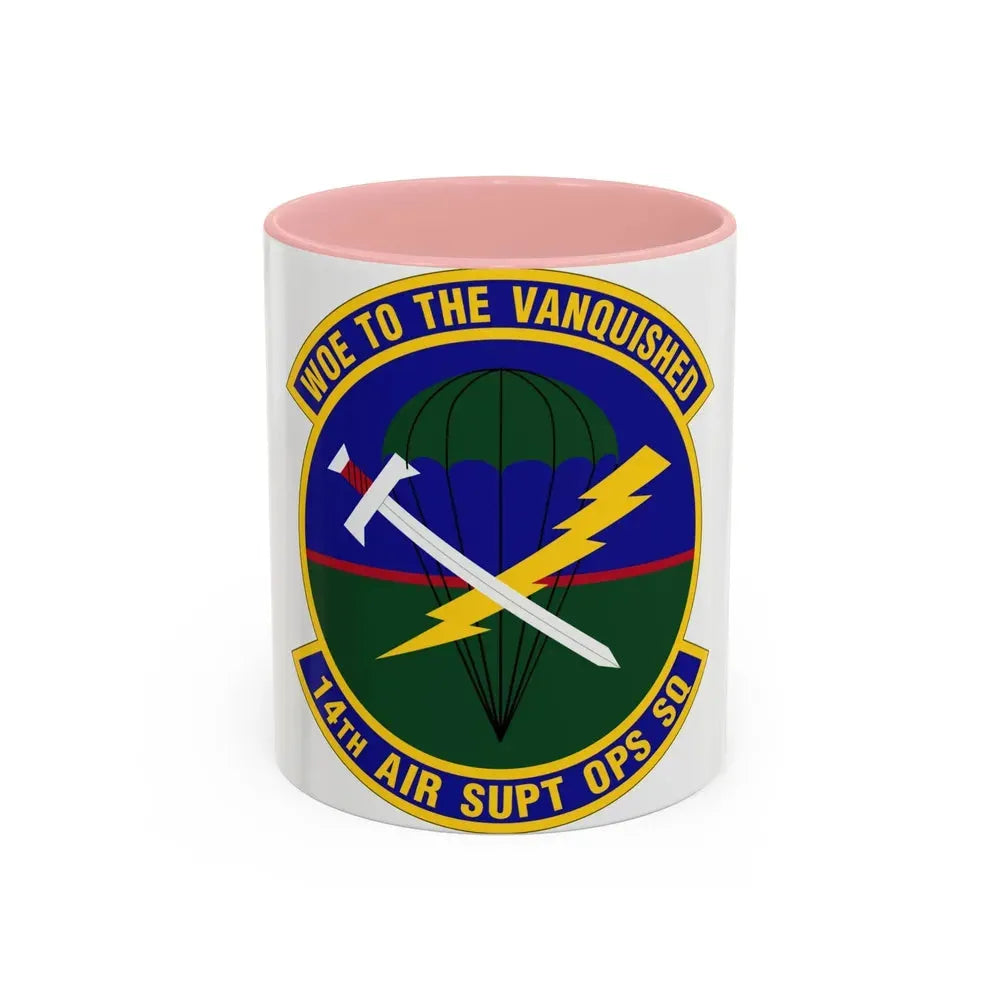 14 Air Support Operations Squadron ACC (U.S. Air Force) Accent Coffee Mug 11oz Pink - Go Mug Yourself