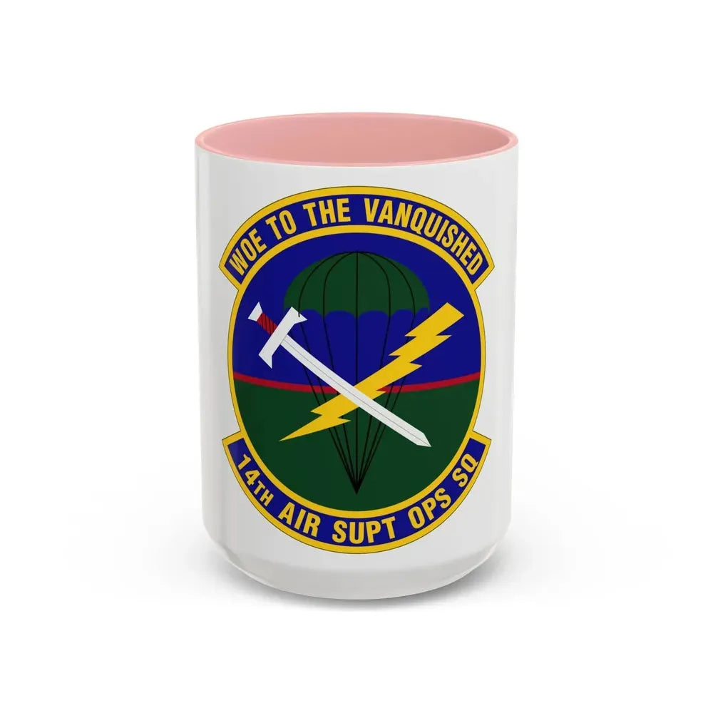 14 Air Support Operations Squadron ACC (U.S. Air Force) Accent Coffee Mug 15oz Pink - Go Mug Yourself