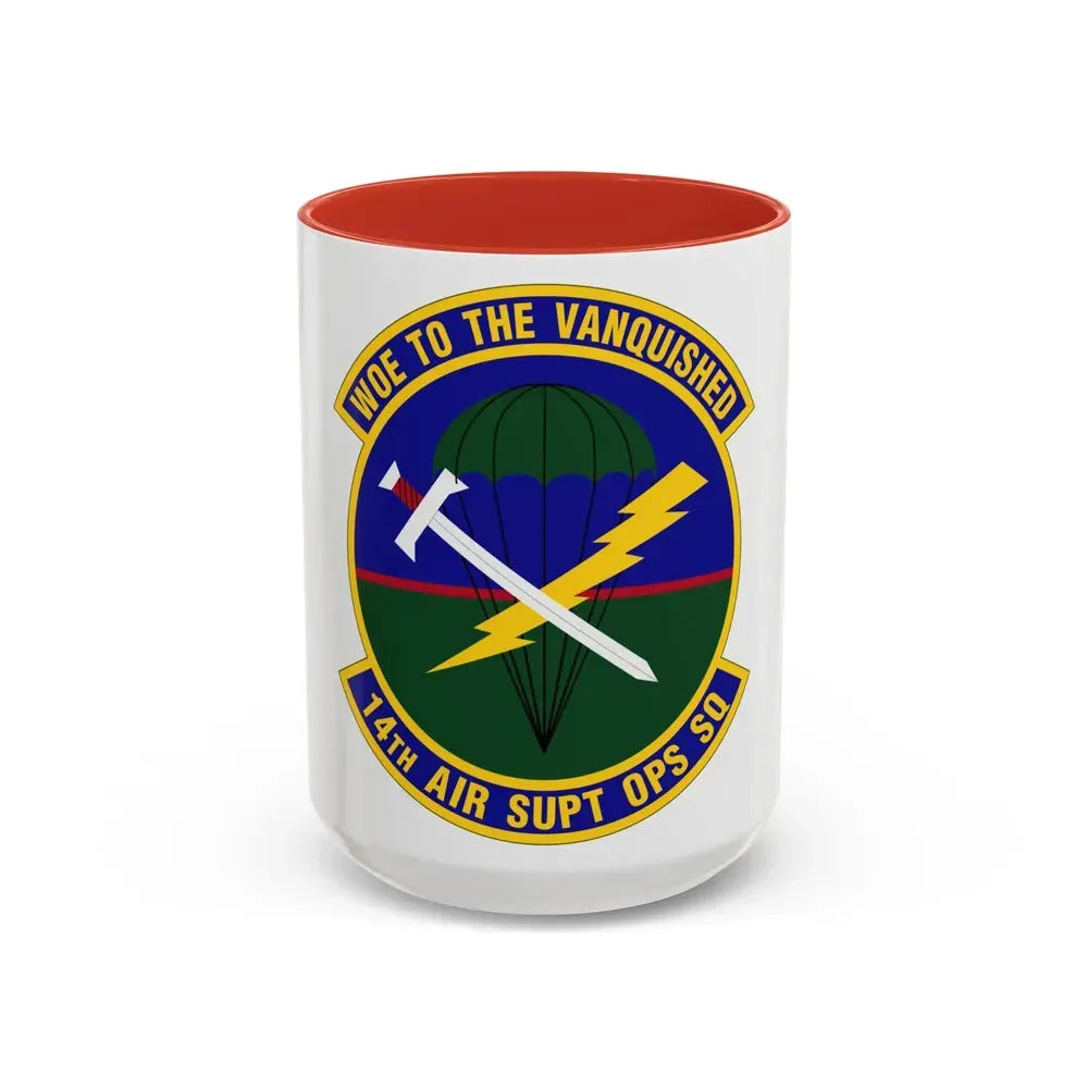 14 Air Support Operations Squadron ACC (U.S. Air Force) Accent Coffee Mug 15oz Red - Go Mug Yourself