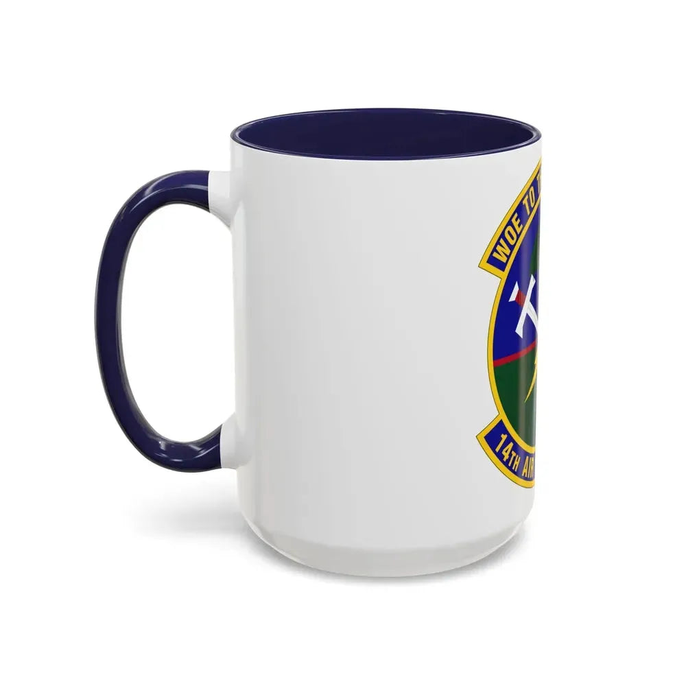 14 Air Support Operations Squadron ACC (U.S. Air Force) Accent Coffee Mug - Go Mug Yourself