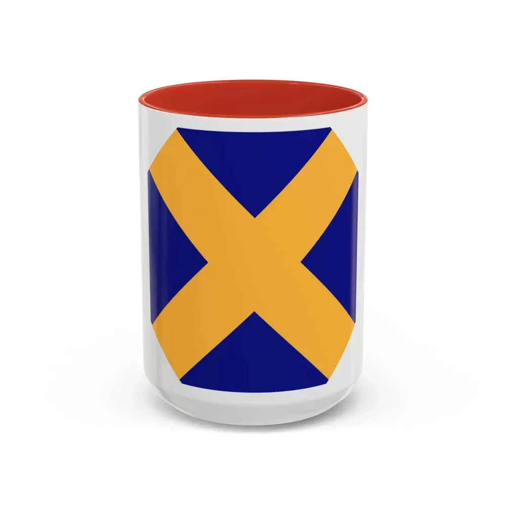 14 Infantry Division (U.S. Army) Accent Coffee Mug 15oz Red - Go Mug Yourself