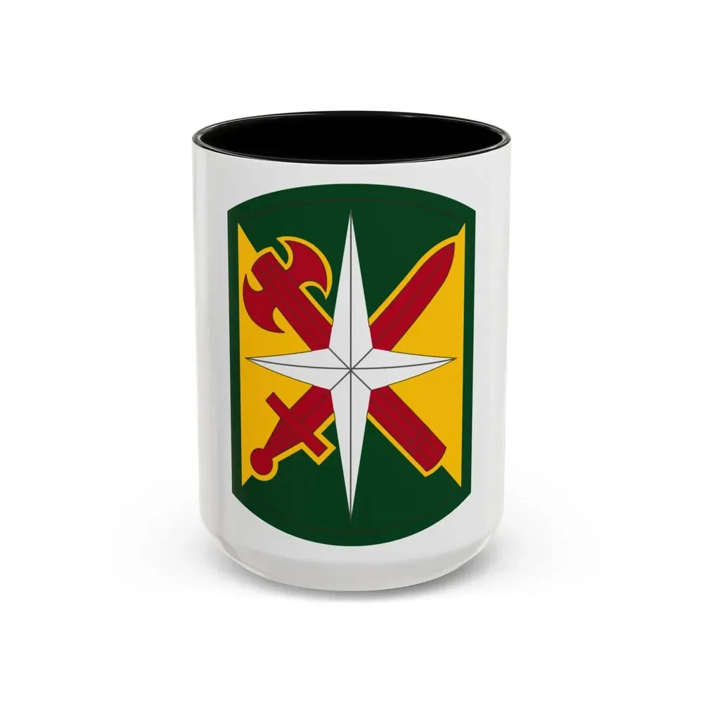 14 Military Police Brigade (U.S. Army) Accent Coffee Mug 15oz Black - Go Mug Yourself