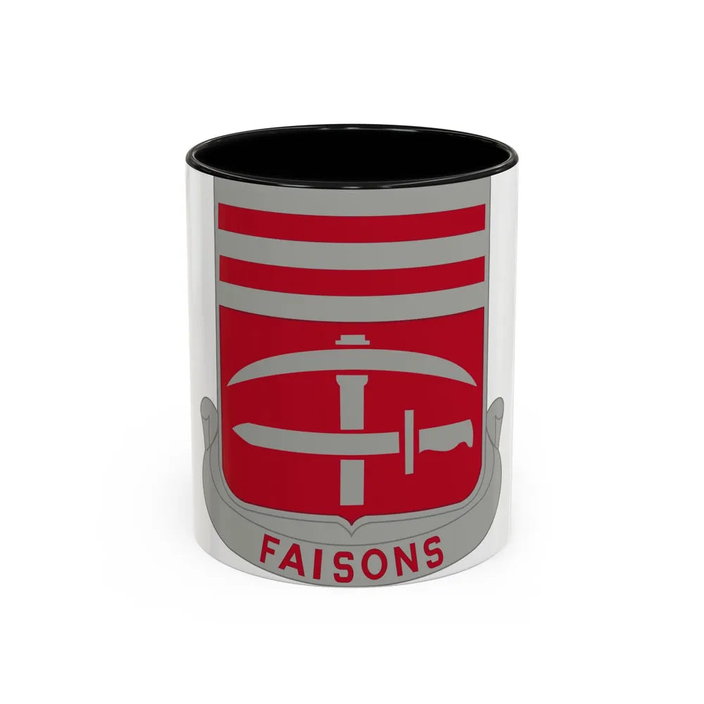 140 Engineer Battalion (U.S. Army) Accent Coffee Mug-11oz-Black-Go Mug Yourself