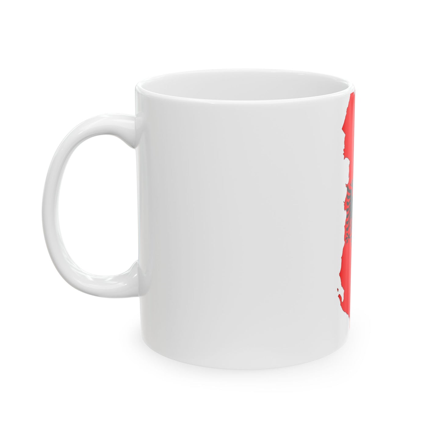 Albania-Flagmap (Albania) White Coffee Mug
