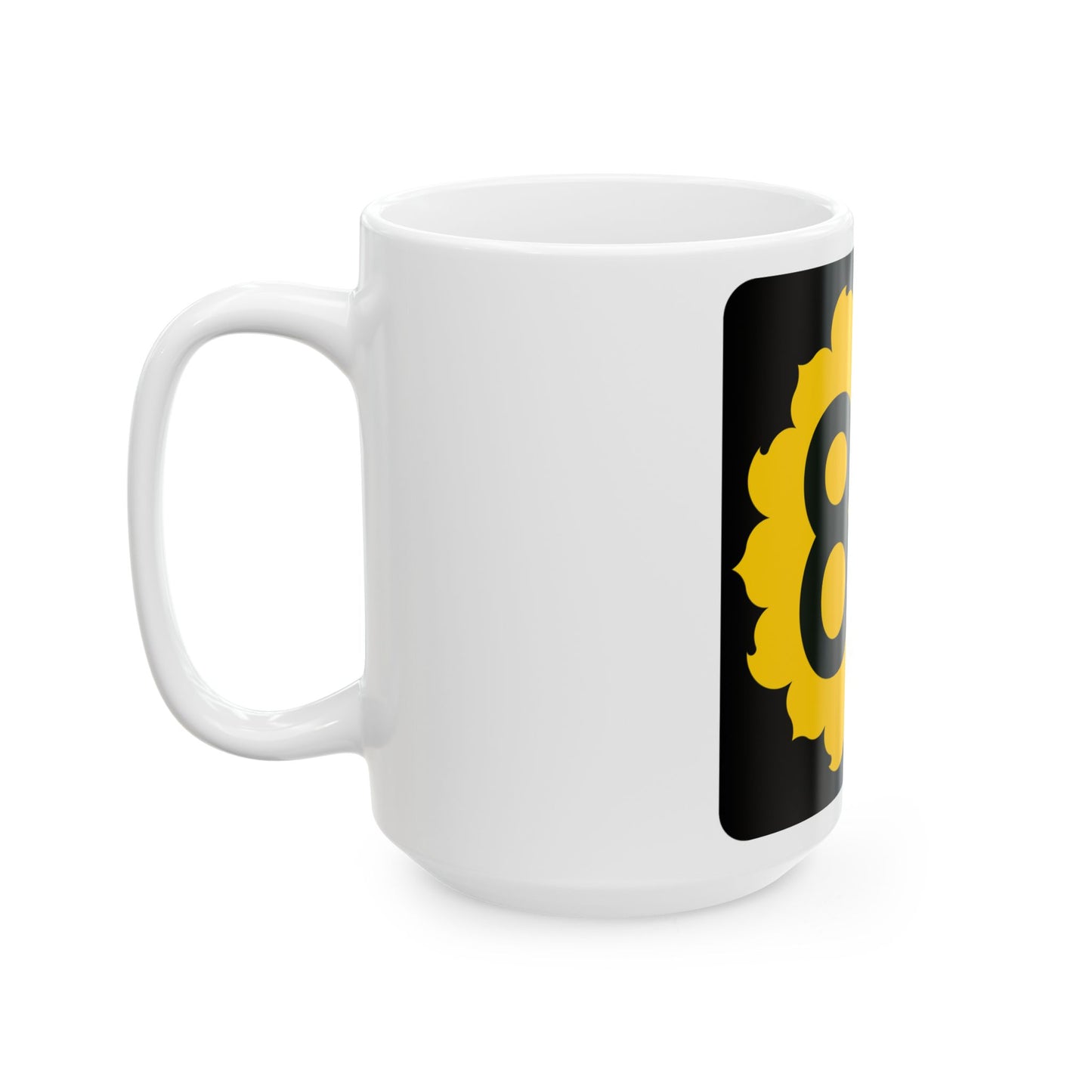 K-80 (Kansas) (Road Sign) White Coffee Mug