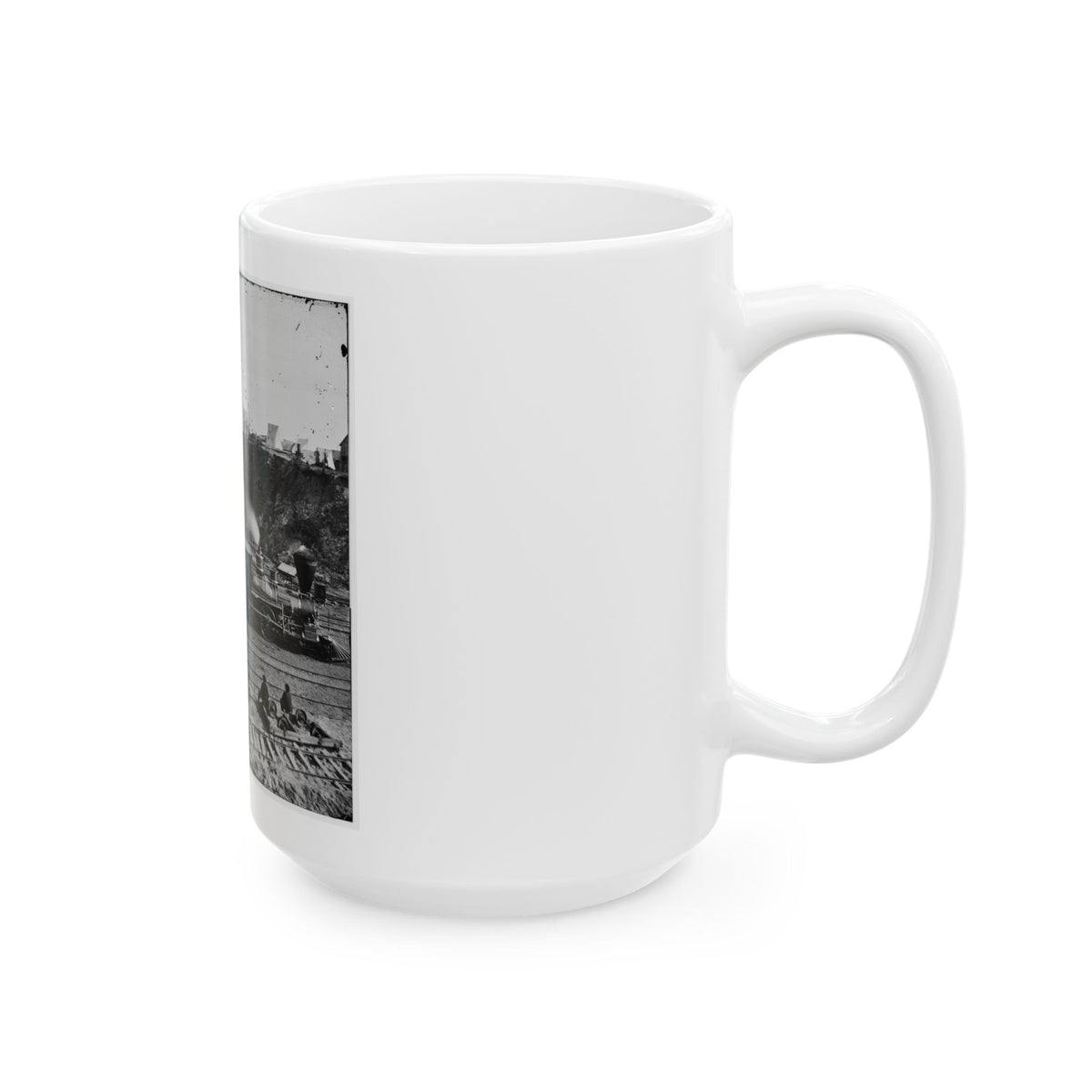 City Point, Va. Another Locomotive At The Same Point (U.S. Civil War) White Coffee Mug