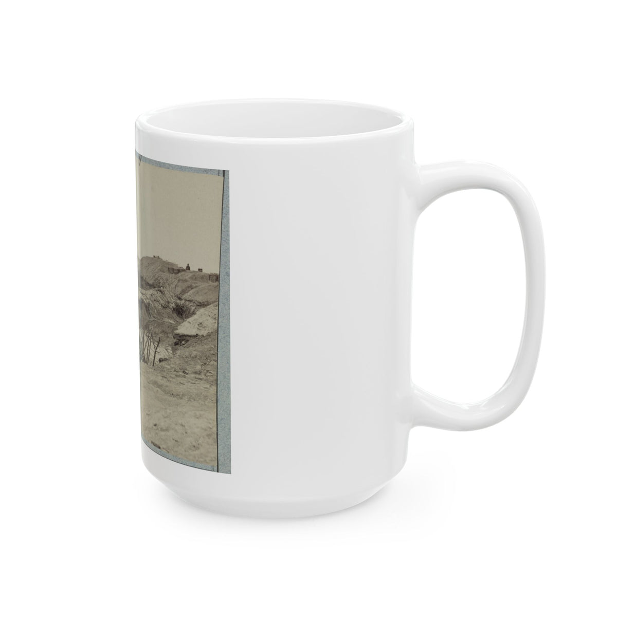 Variety Of Barricades In Use Near Petersburg, Virginia (U.S. Civil War) White Coffee Mug