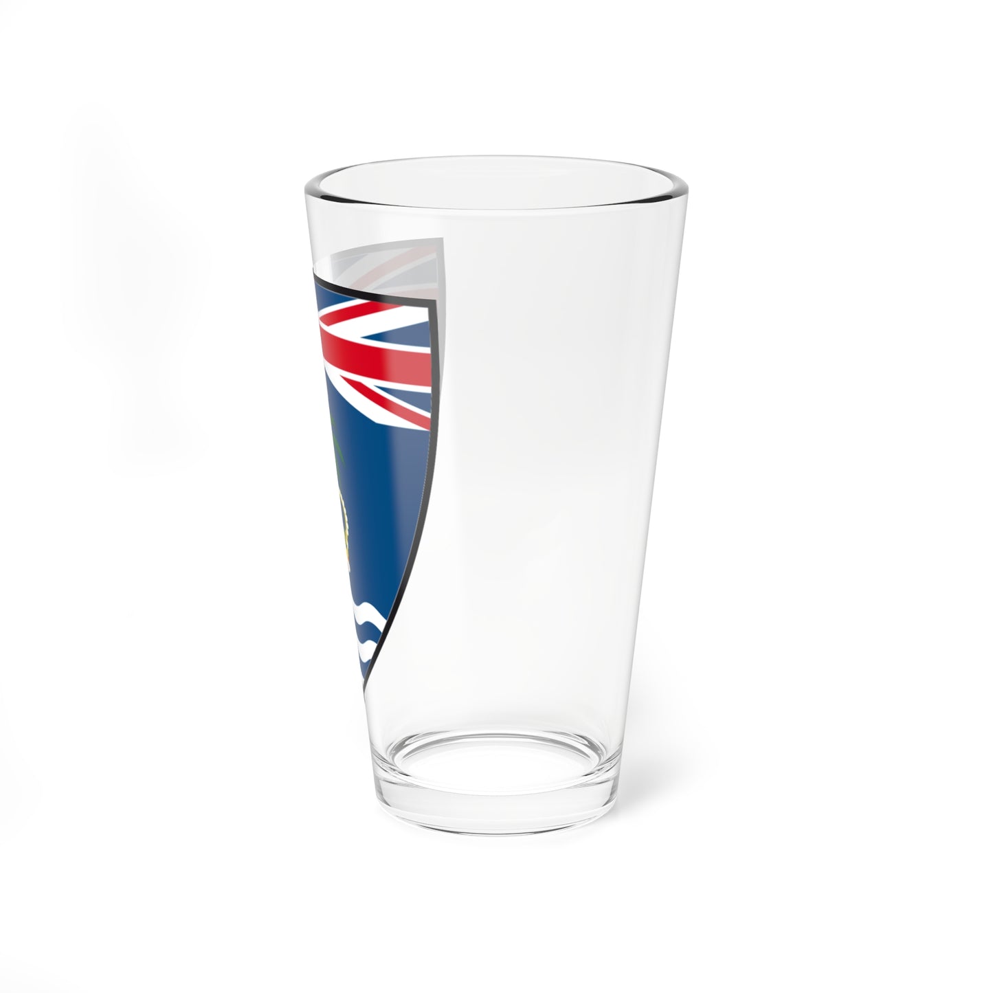 Shield of the British Indian Ocean Territory (United Kingdom) (Coat of Arms) Pint Glass 16oz