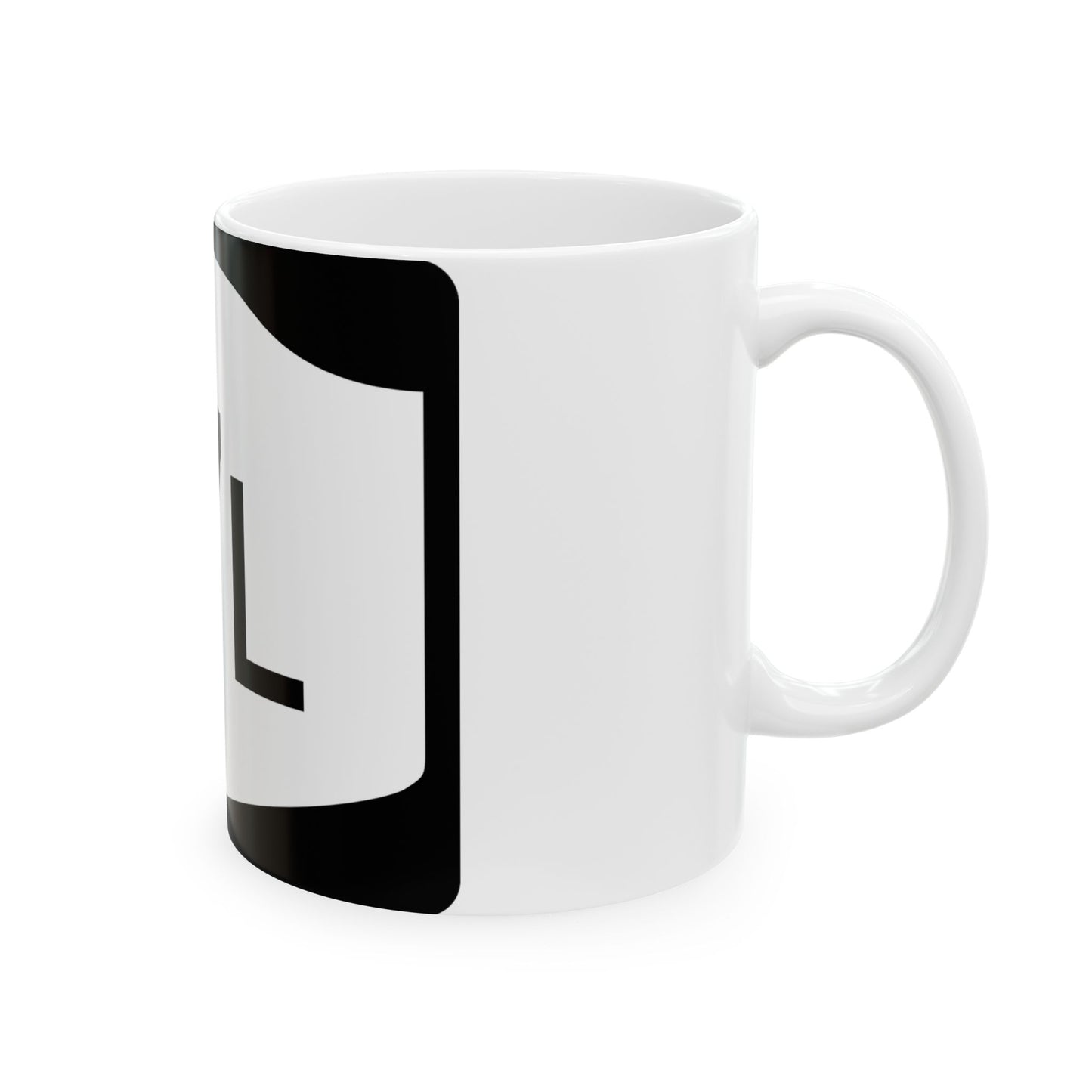NY-17L (New York) (Road Sign) White Coffee Mug