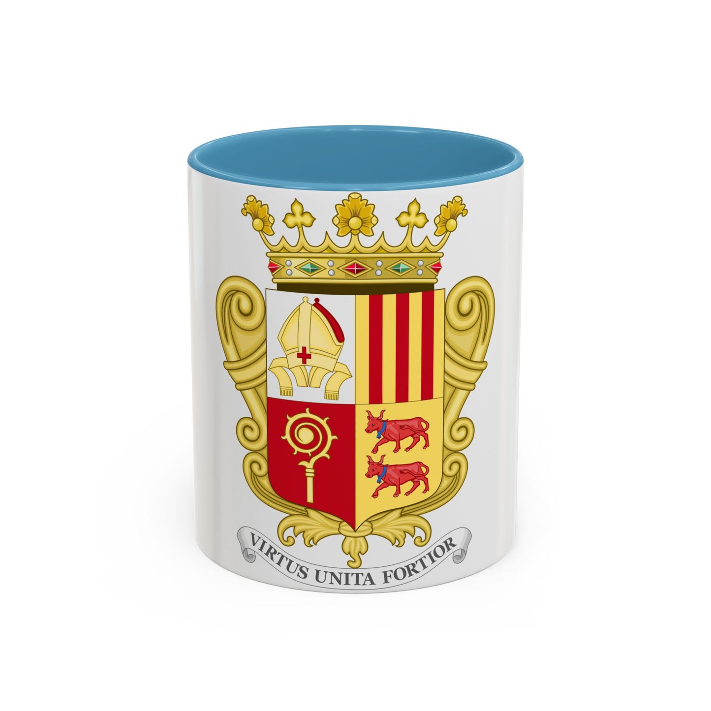 Historical Coat of Arms of French Prince of Andorra - Accent Coffee Mug