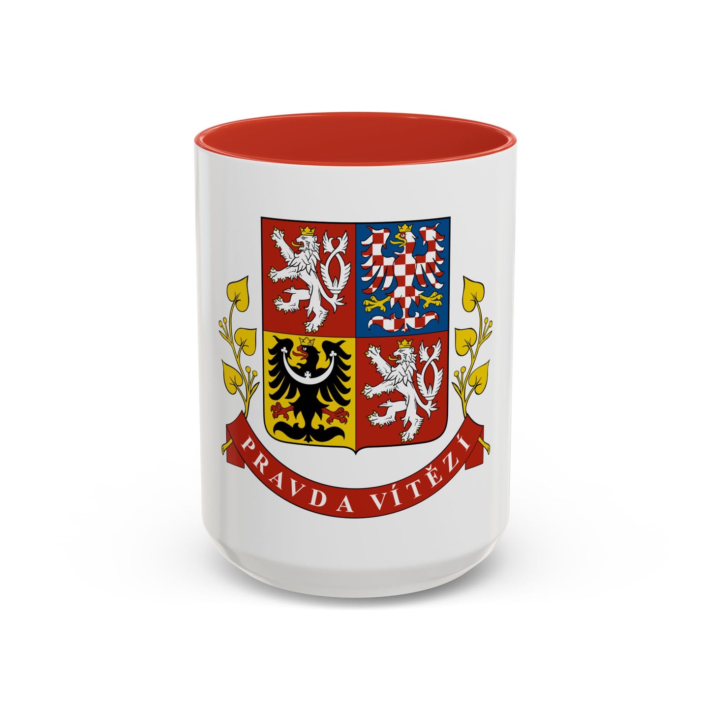 Greater coat of arms of the Czech Republic (Presidential version) - Accent Coffee Mug