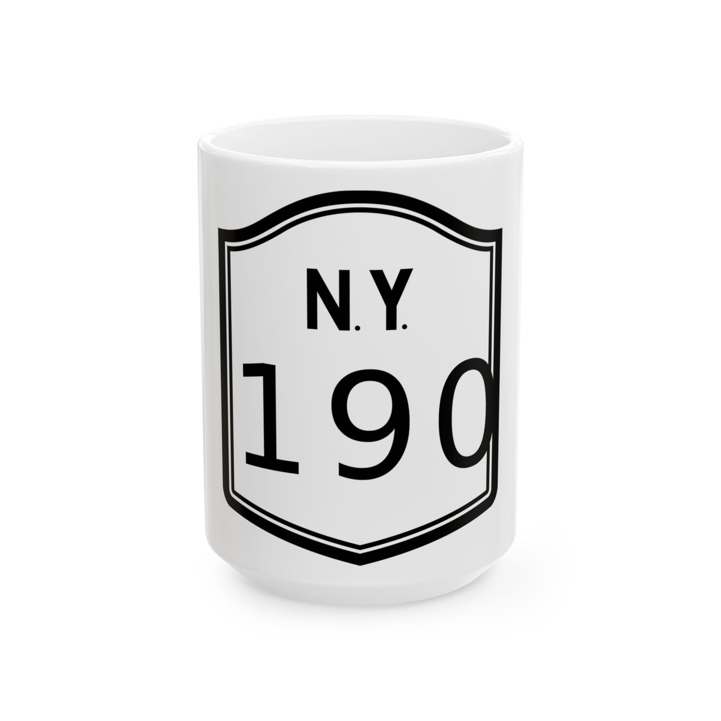NY-x 1927 (New York) (Road Sign) White Coffee Mug