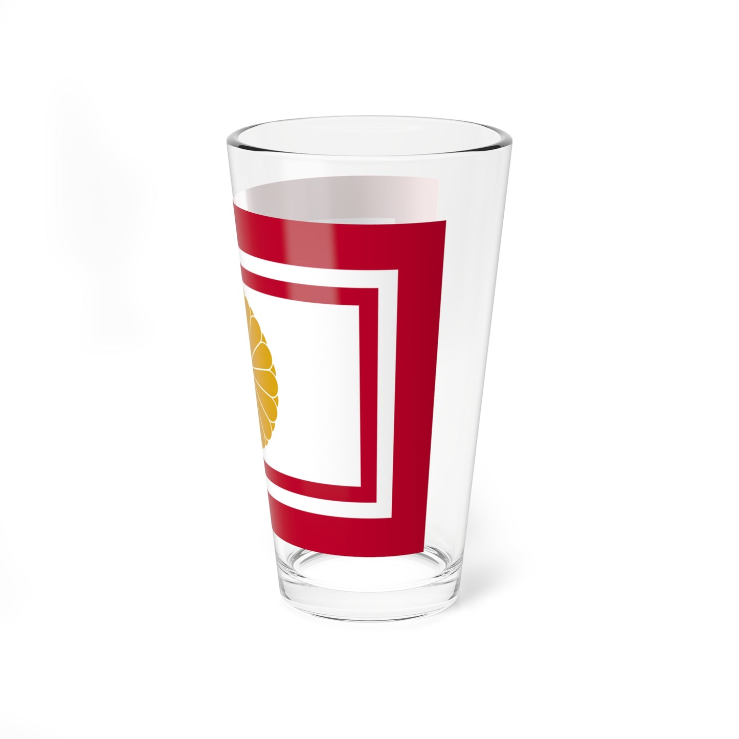 Flag of the Japanese Crown Prince (Japan) (Coat of Arms) Pint Glass 16oz