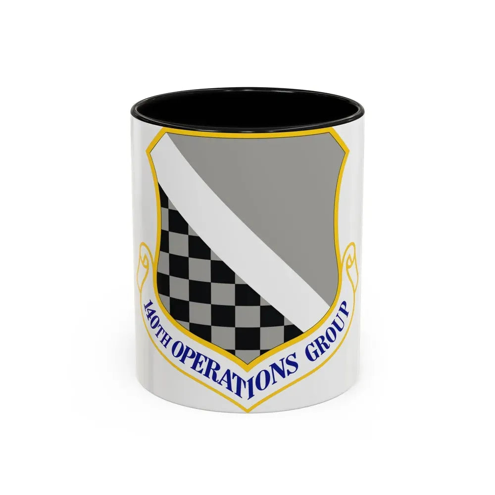 140th Operations Group (U.S. Air Force) Accent Coffee Mug 11oz Black - Go Mug Yourself