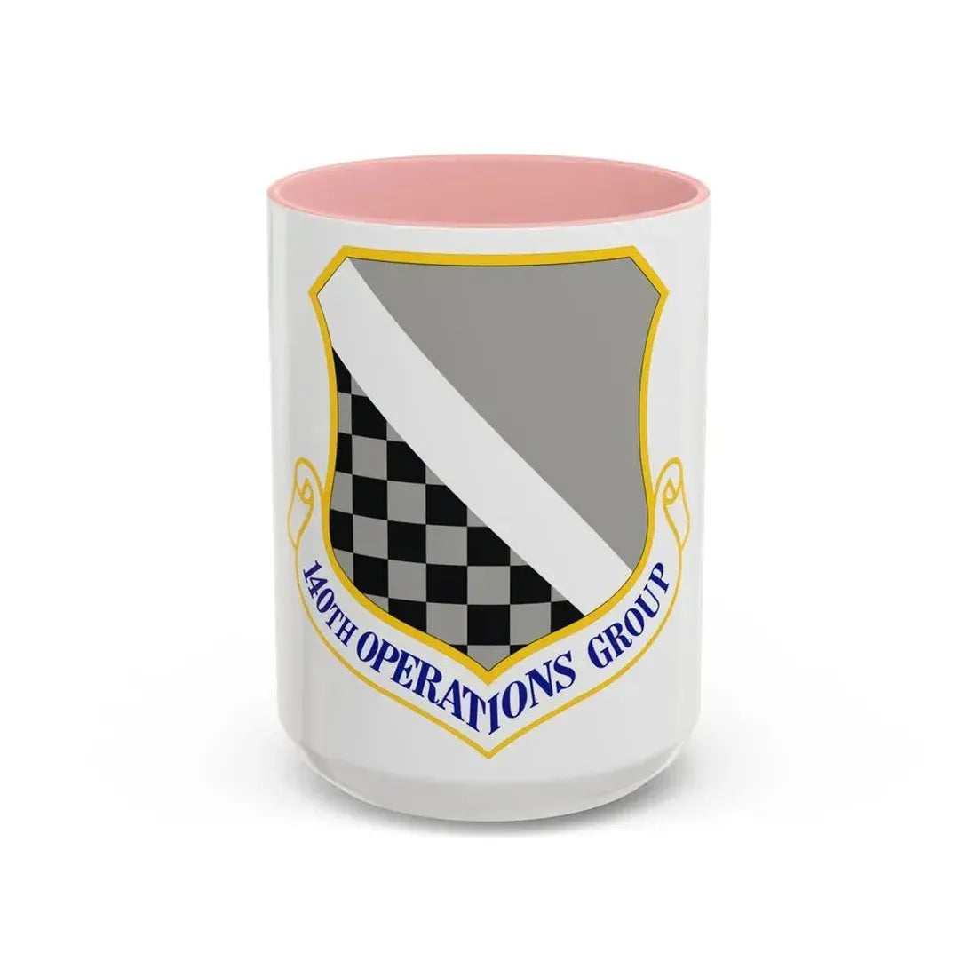140th Operations Group (U.S. Air Force) Accent Coffee Mug 15oz Pink - Go Mug Yourself