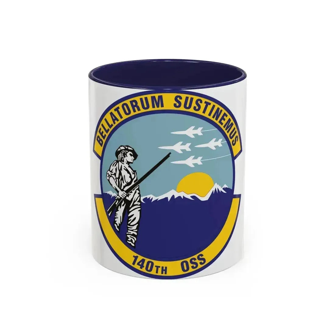 140th Operations Support Squadron (U.S. Air Force) Accent Coffee Mug 11oz Navy - Go Mug Yourself