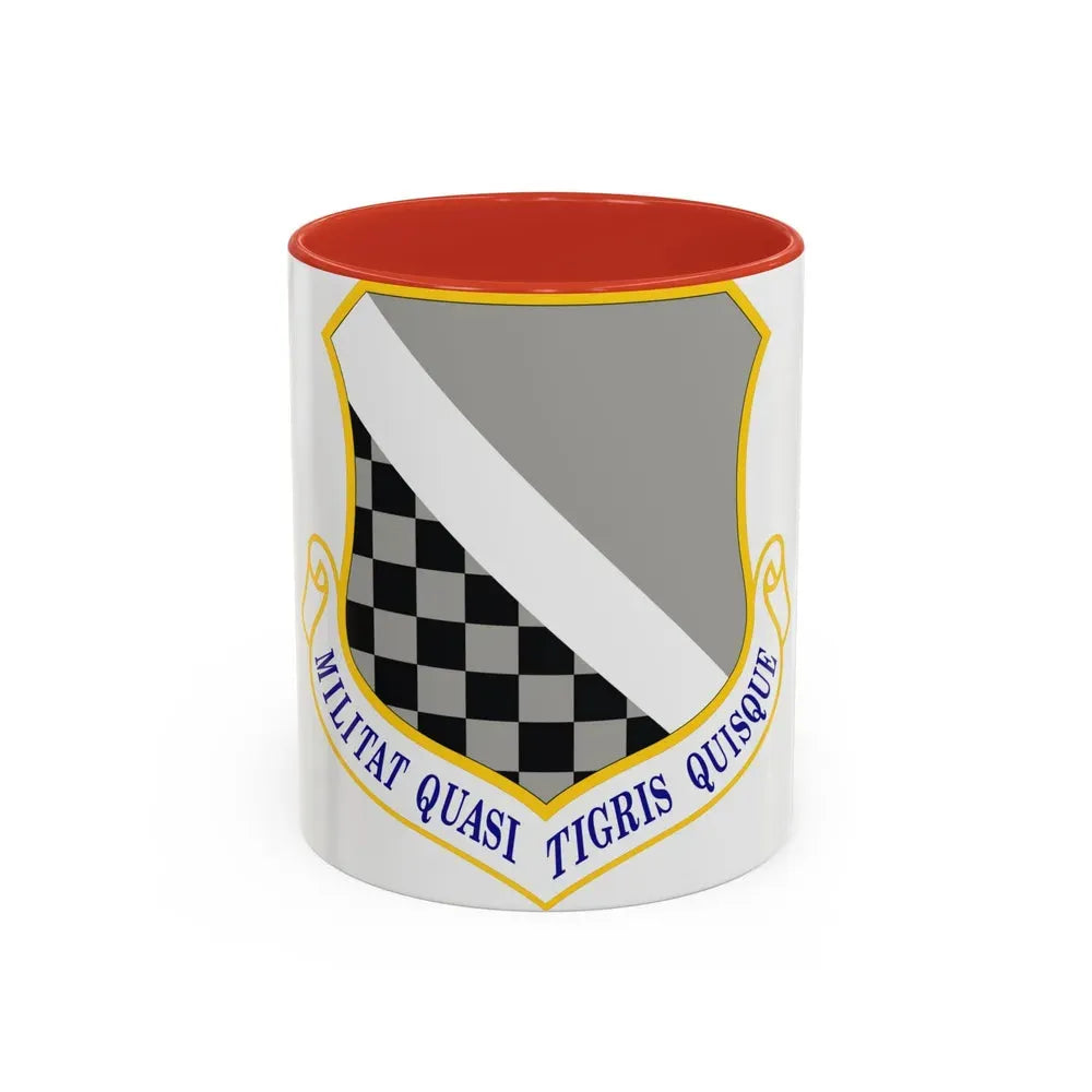 140th Wing (U.S. Air Force) Accent Coffee Mug 11oz Red - Go Mug Yourself