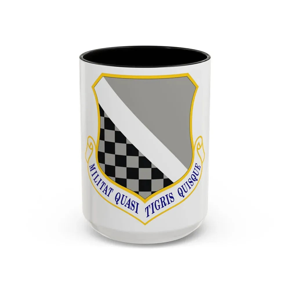 140th Wing (U.S. Air Force) Accent Coffee Mug 15oz Black - Go Mug Yourself