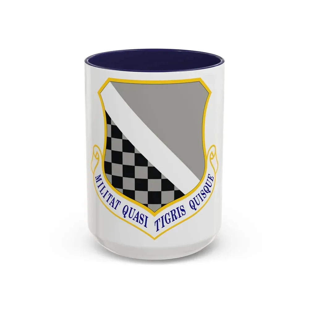 140th Wing (U.S. Air Force) Accent Coffee Mug 15oz Navy - Go Mug Yourself