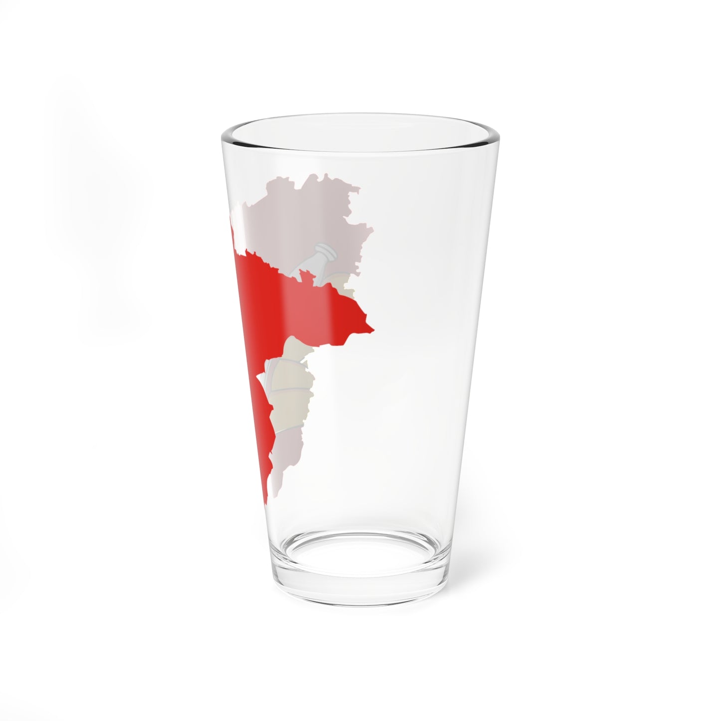 Flag-map of Voronezh Oblast (Russia) Pint Glass 16oz