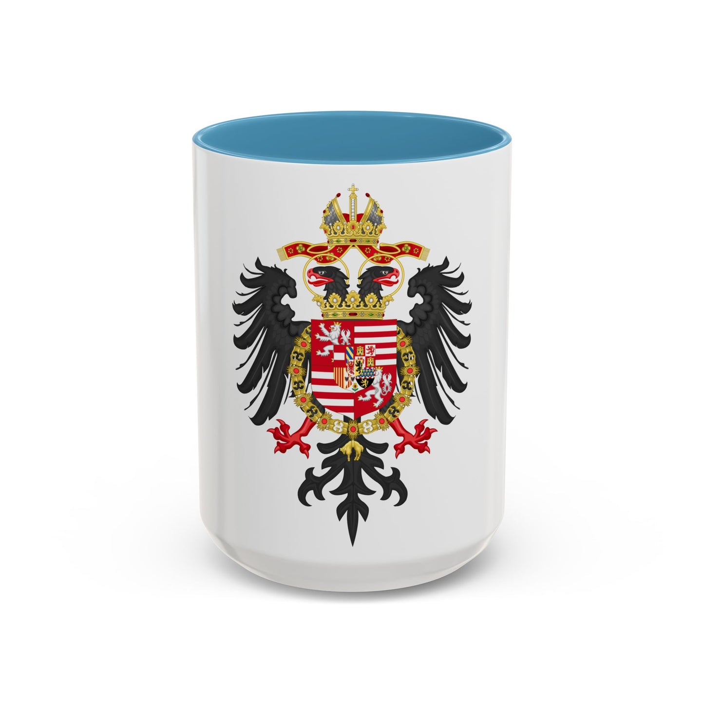 Greater Coat of Arms of Ferdinand I, Holy Roman Emperor - Accent Coffee Mug