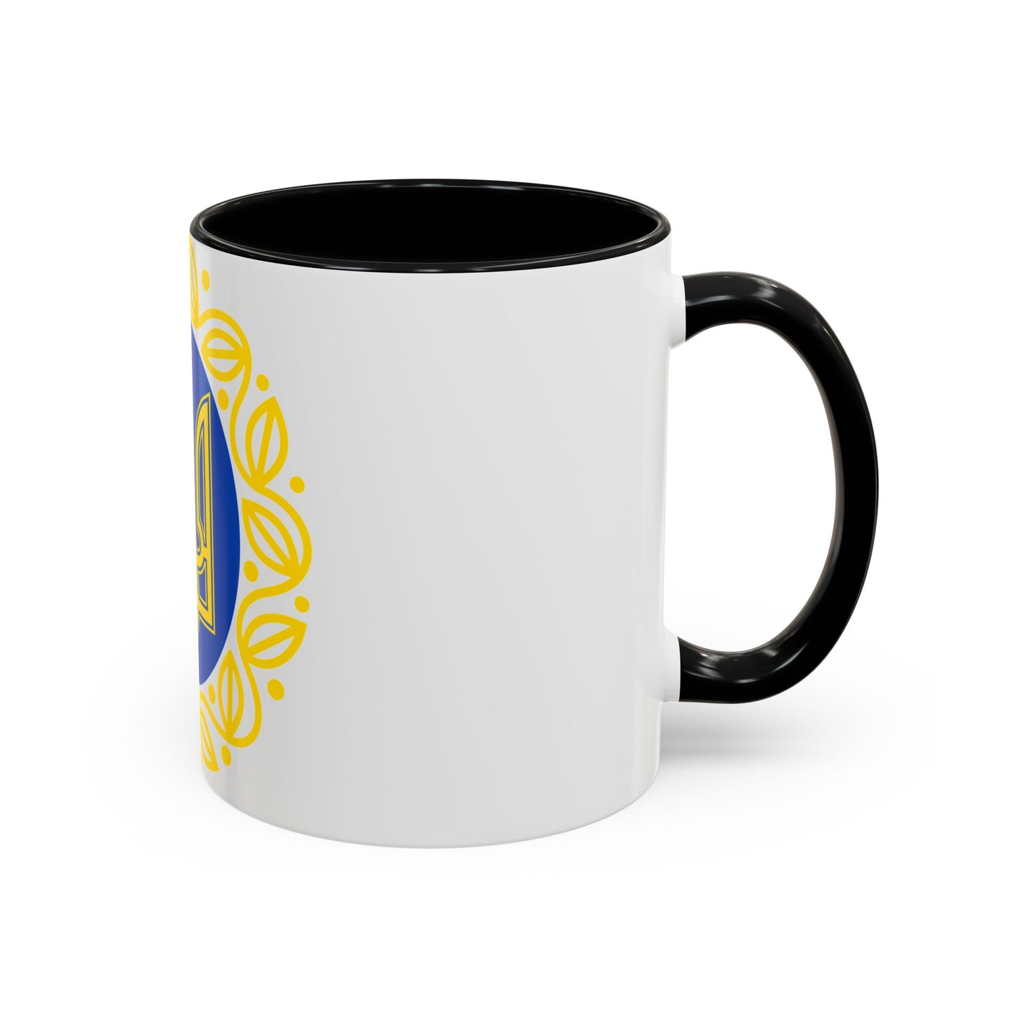Coat of arms of Ukrainian People's Republic - Accent Coffee Mug