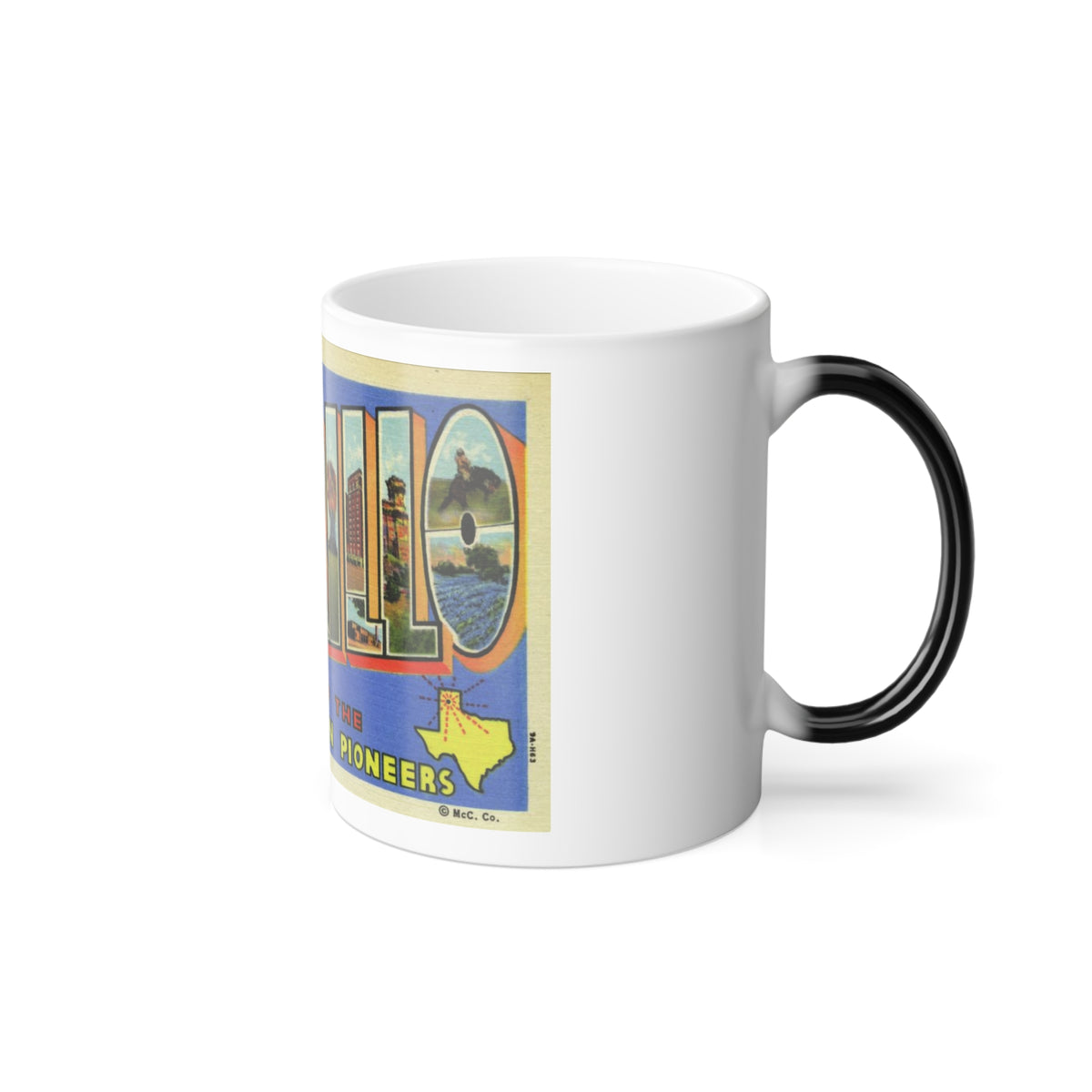 Greetings from Amarillo (Greeting Postcards) Color Changing Mug 11oz