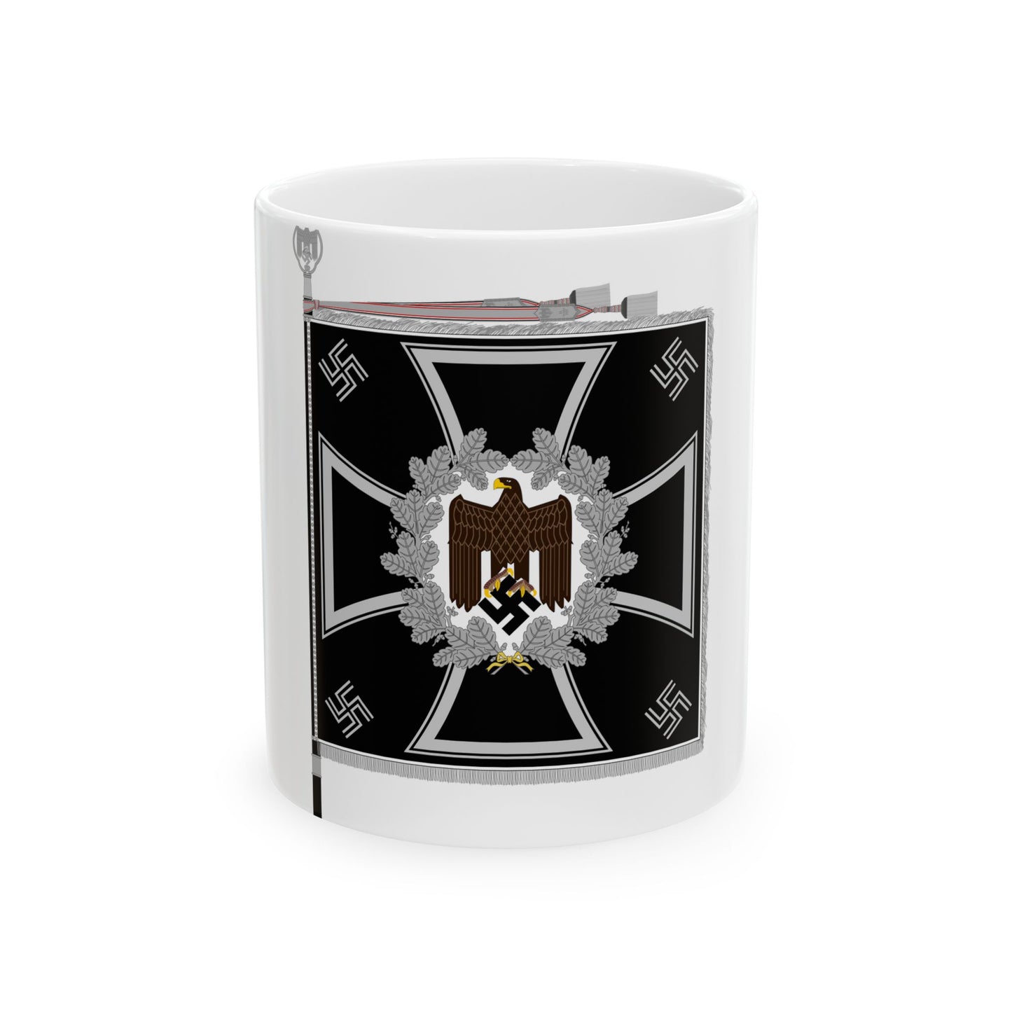 Heeresfahne Pioniere (Germany) White Coffee Mug