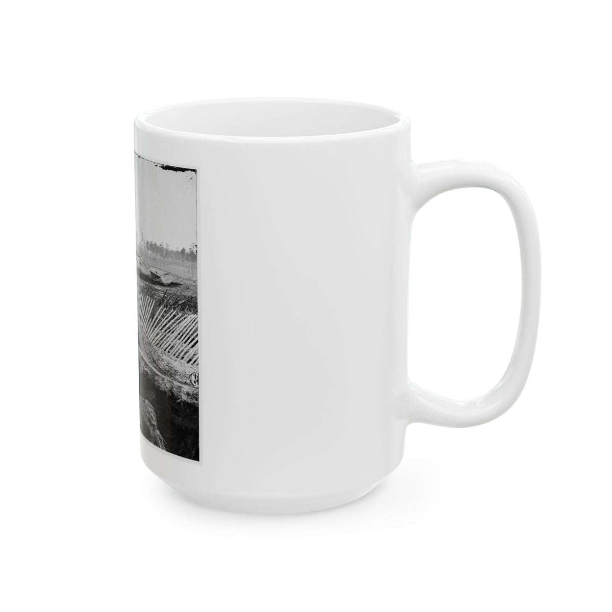 Petersburg, Va. View From Breastworks Of Fort Sedgwick (U.S. Civil War) White Coffee Mug