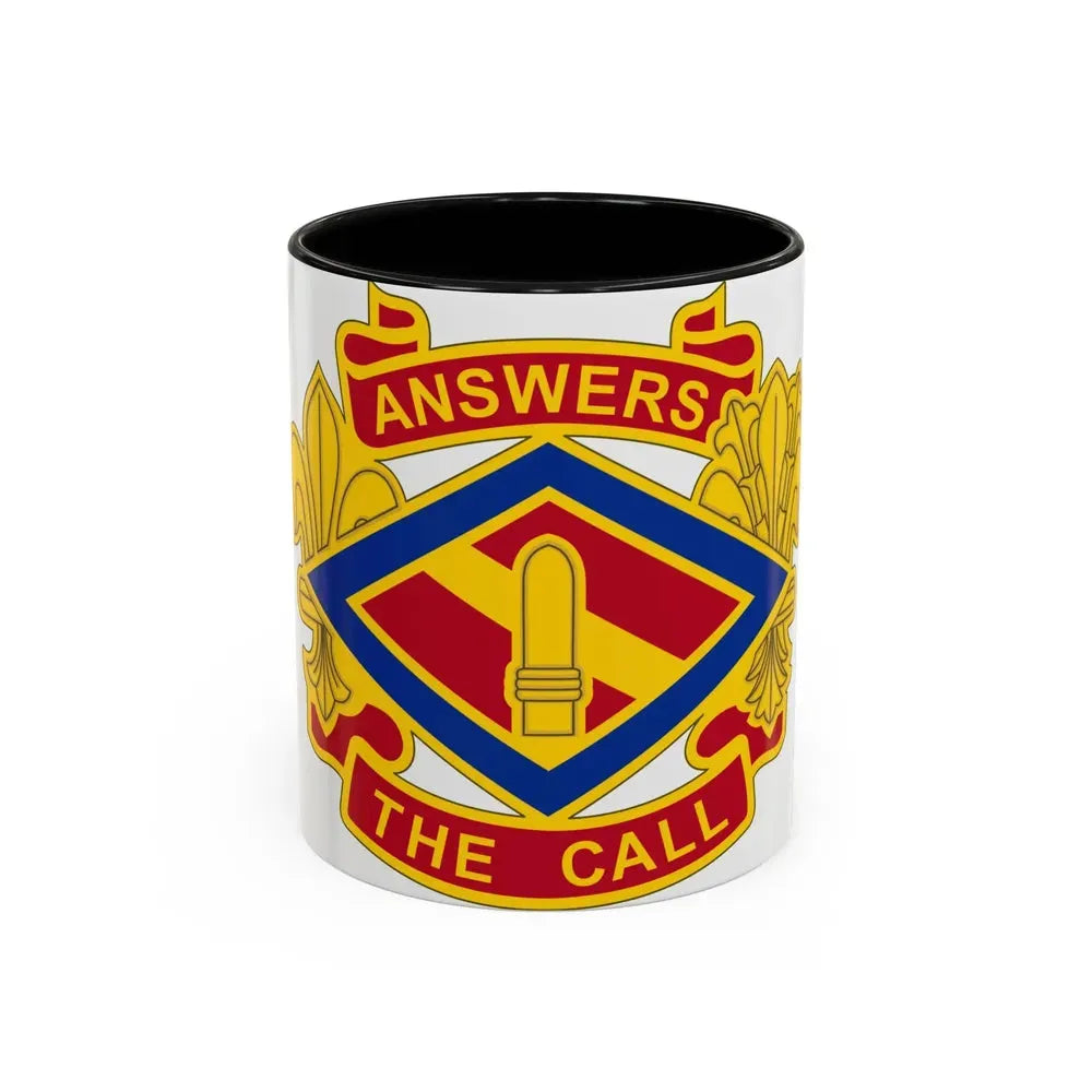142 Field Artillery Brigade 2 (U.S. Army) Accent Coffee Mug 11oz Black - Go Mug Yourself