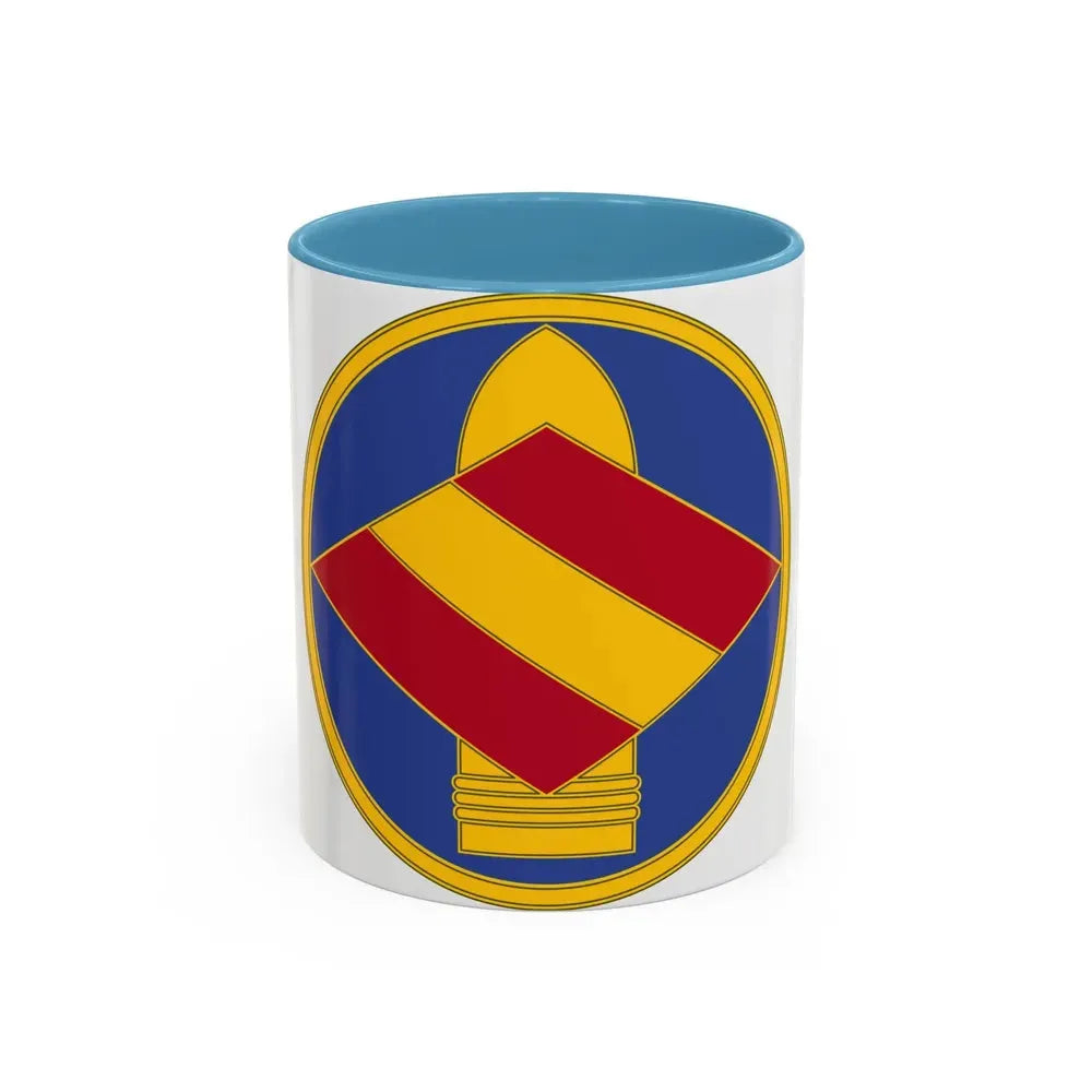 142 Field Artillery Brigade 3 (U.S. Army) Accent Coffee Mug 11oz Light Blue - Go Mug Yourself