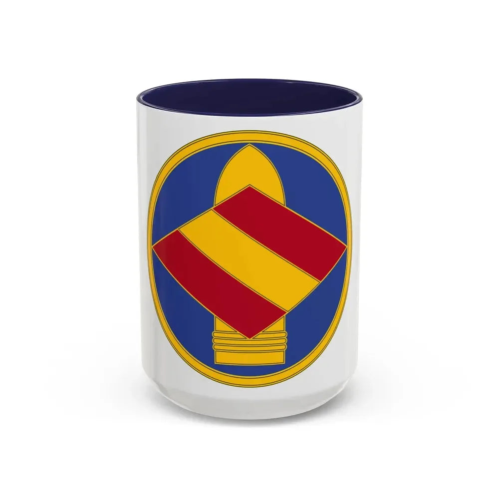 142 Field Artillery Brigade 3 (U.S. Army) Accent Coffee Mug 15oz Navy - Go Mug Yourself