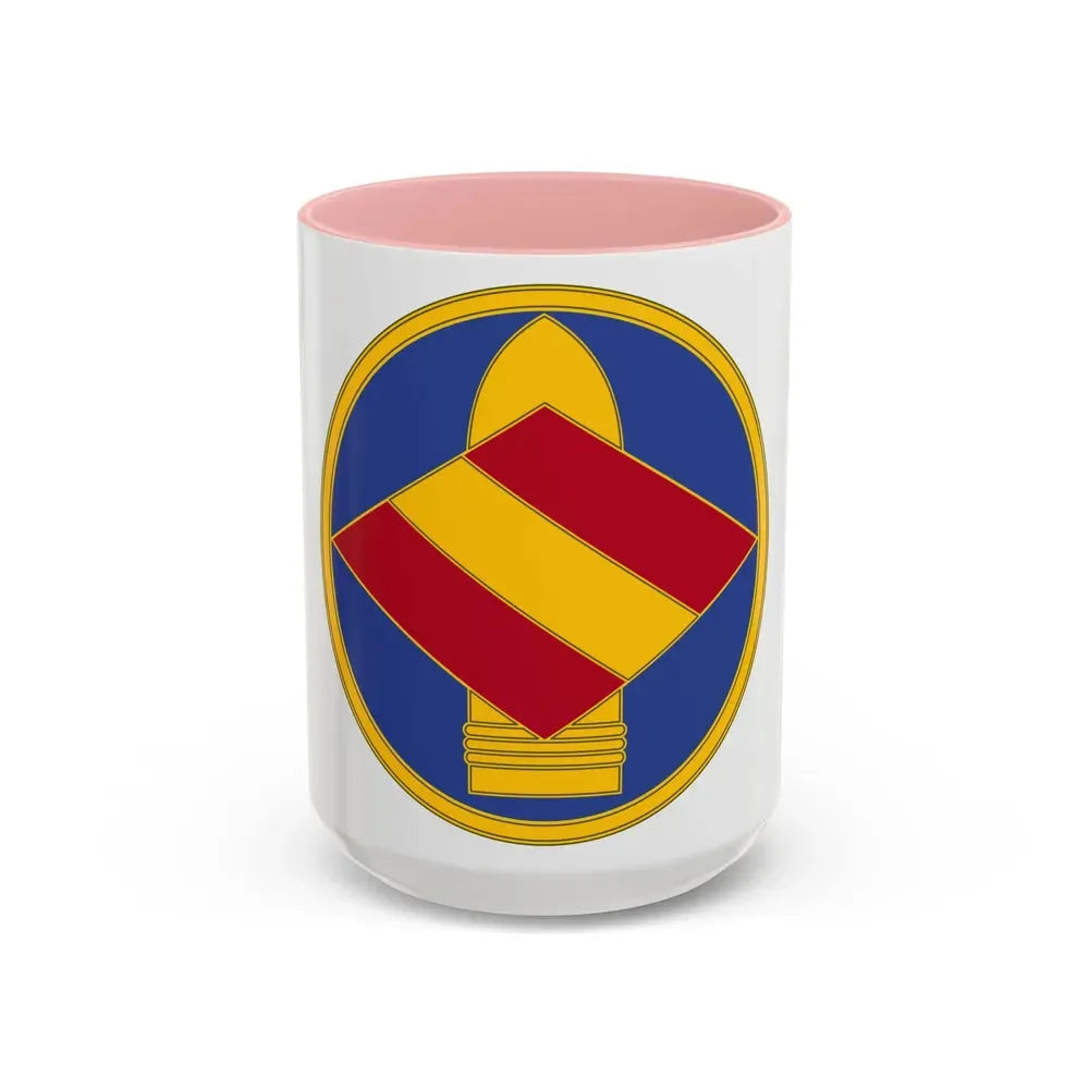 142 Field Artillery Brigade 3 (U.S. Army) Accent Coffee Mug 15oz Pink - Go Mug Yourself