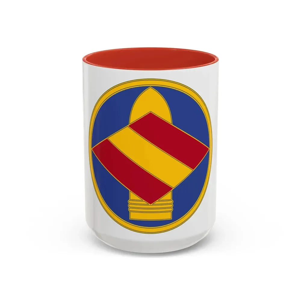 142 Field Artillery Brigade 3 (U.S. Army) Accent Coffee Mug 15oz Red - Go Mug Yourself