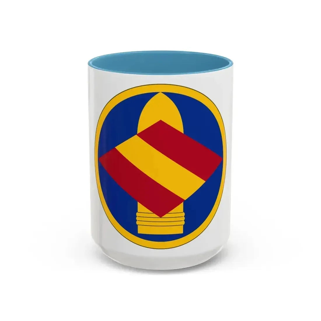 142 Field Artillery Brigade (U.S. Army) Accent Coffee Mug 15oz Light Blue - Go Mug Yourself