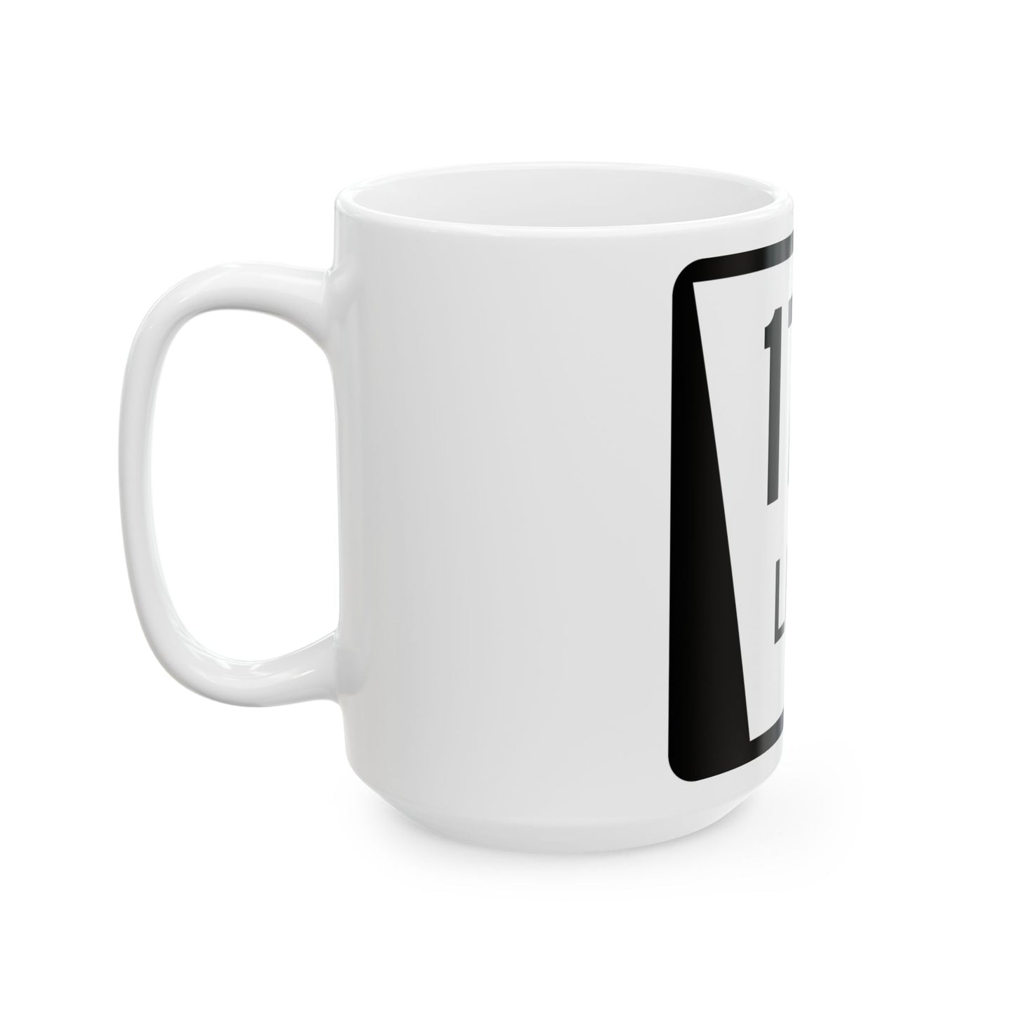 N LINK 17E (Nebraska) (Road Sign) White Coffee Mug