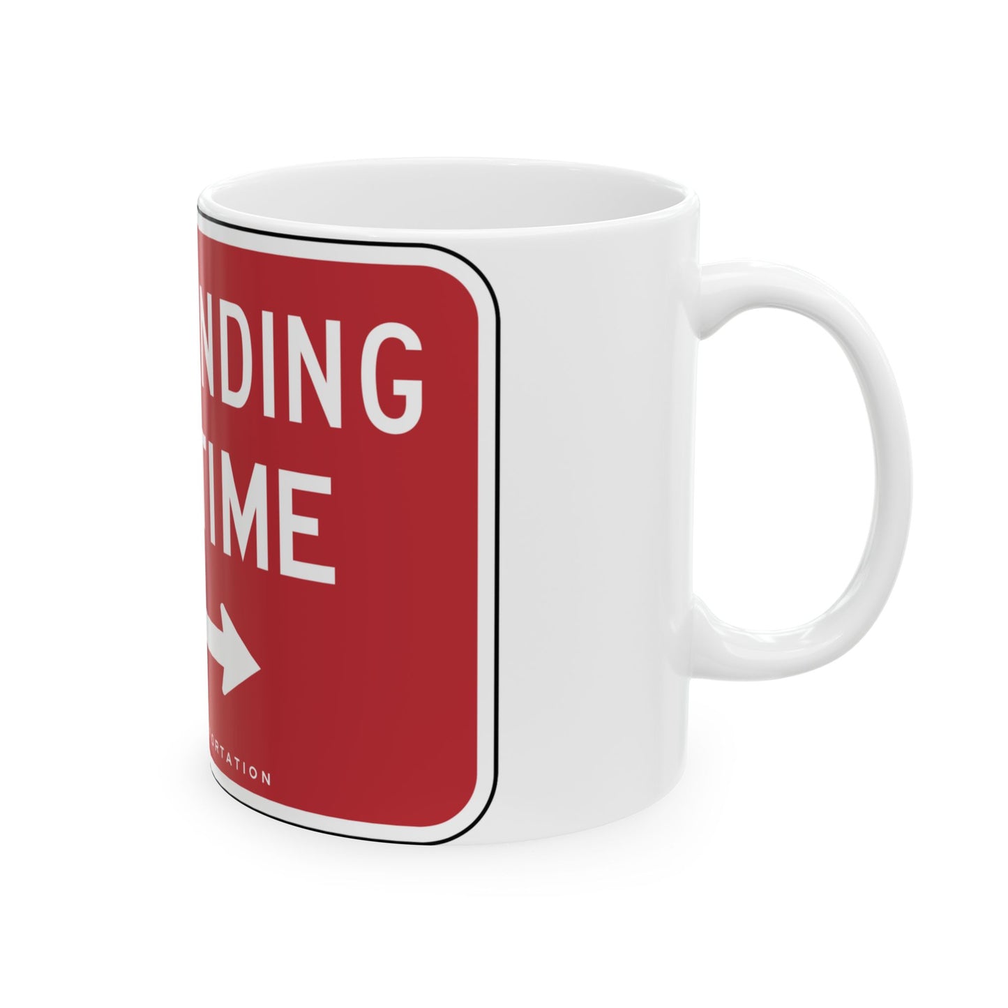 NYCDOT SP10-B (New York) (Road Sign) White Coffee Mug
