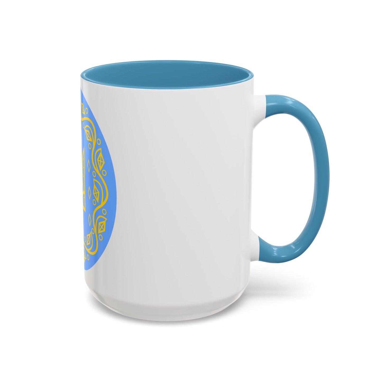 Coat of arms of Ukrainian People's Republic 2 - Accent Coffee Mug