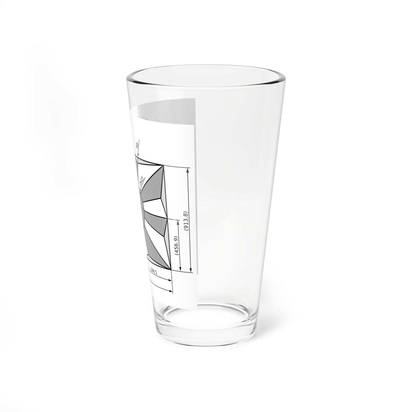 Flag of JSDF Construction sheet (Japan) Pint Glass 16oz