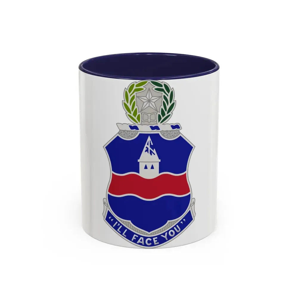 142nd Infantry Regiment (U.S. Army) Accent Coffee Mug 11oz Navy - Go Mug Yourself