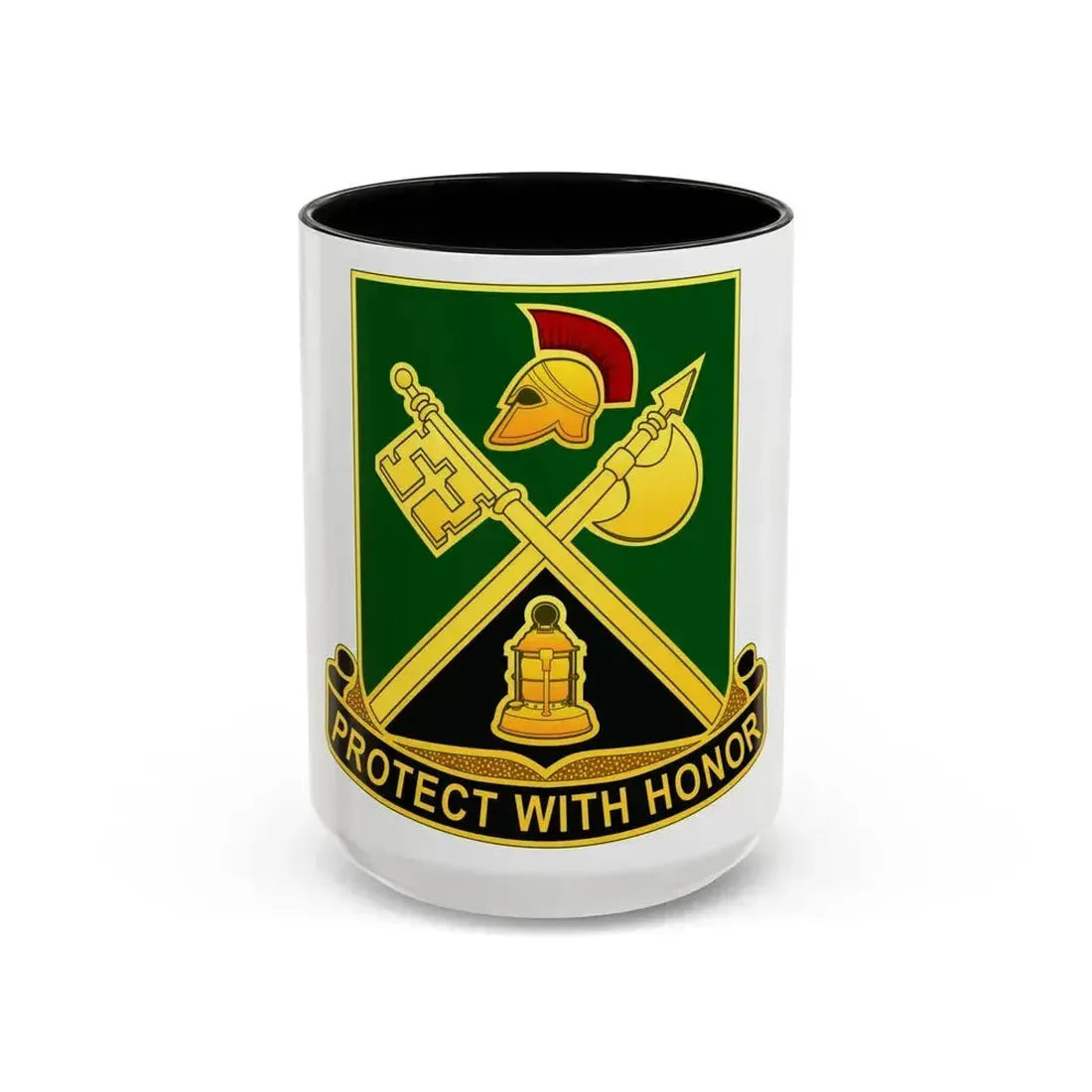 143 Military Police Battalion CAANG (U.S. Army) Accent Coffee Mug 15oz Black - Go Mug Yourself