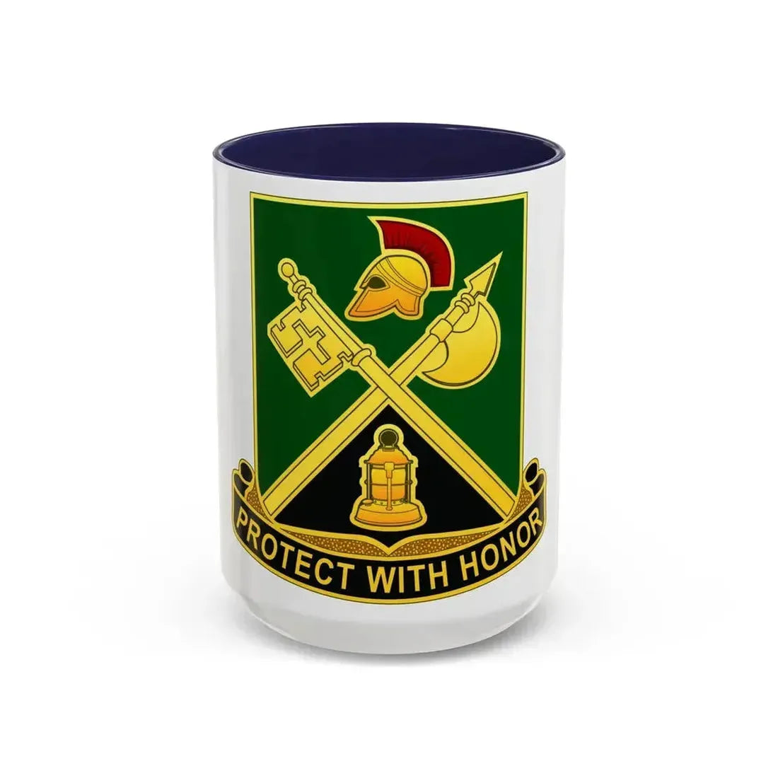 143 Military Police Battalion CAANG (U.S. Army) Accent Coffee Mug 15oz Navy - Go Mug Yourself